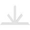 Ekena Millwork Saratoga Architectural Grade PVC Gable Bracket, 84"W x 56"H x 4"D x 6"F, 16/12 Pitch GBP084X56X0406SAR00 - alternate 5